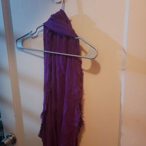 Purple infinity scarf